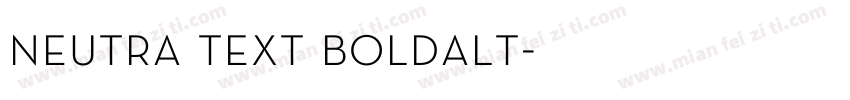 neutra text boldalt字体转换